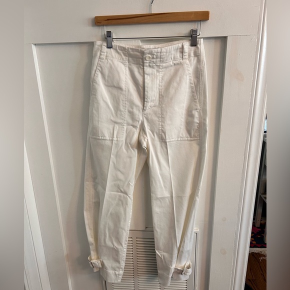 Proenza Schouler Kay Pant in Off White Cotton Twill pants size 0 - Picture 7 of 10